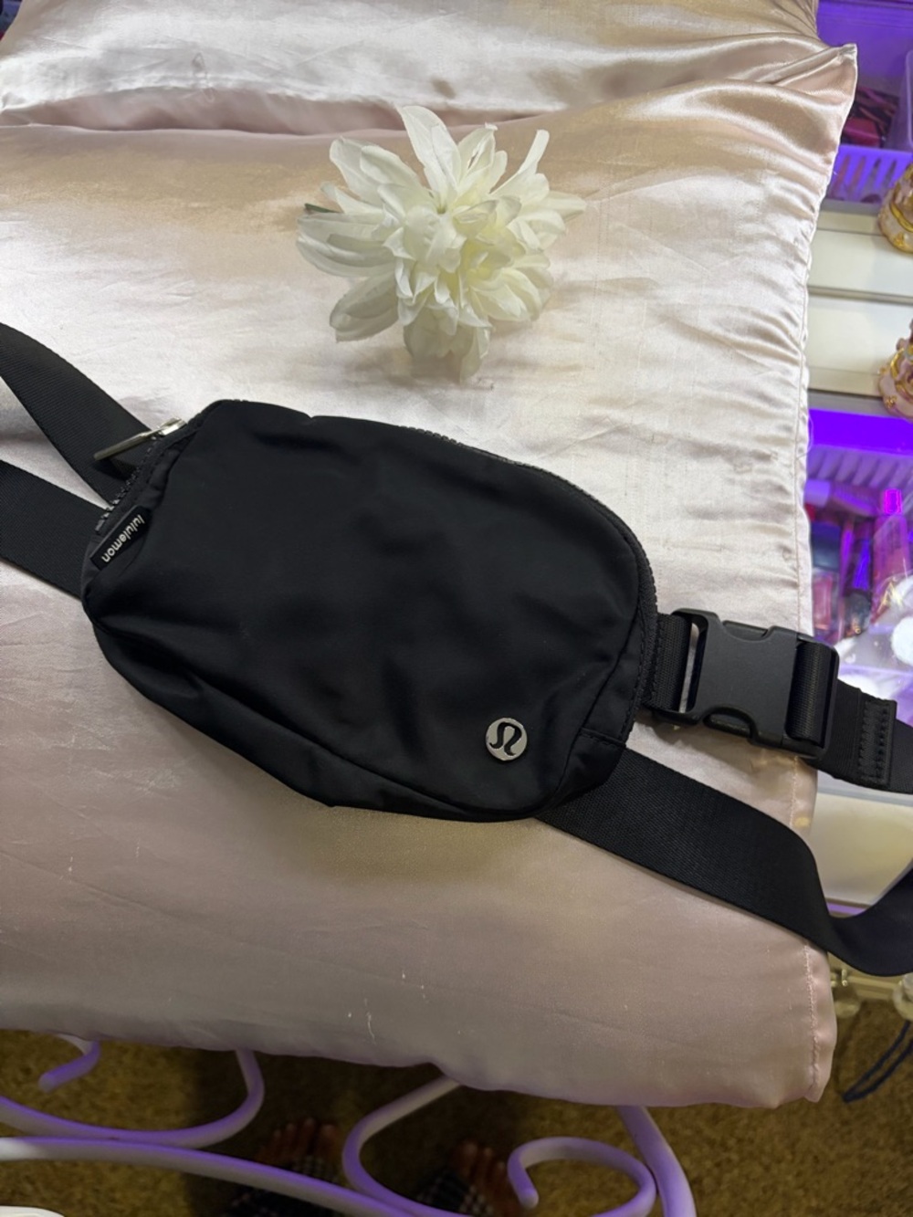 lululemon athletica Black Compact Sling Belt Bag